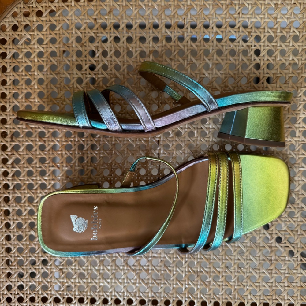 Bobbies Sonja Mules in Acid Rainbow size 37 - Picture 3 of 12